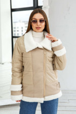 Зимняя Куртка Mila Nova К-276 бежевый