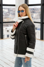 Зимняя Куртка Mila Nova К-276 черный — изображение 3