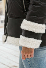 Зимняя Куртка Mila Nova К-276 черный — изображение 7