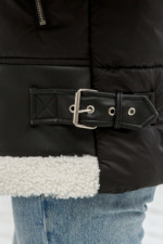 Зимняя Куртка Mila Nova К-276 черный — изображение 8