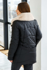 Зимняя Куртка Mila Nova К-258 черный — изображение 4