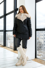 Зимняя Куртка Mila Nova К-258 черный — изображение 3