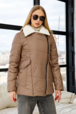 Демисезонная Куртка Mila Nova К-278 капучино — изображение 2