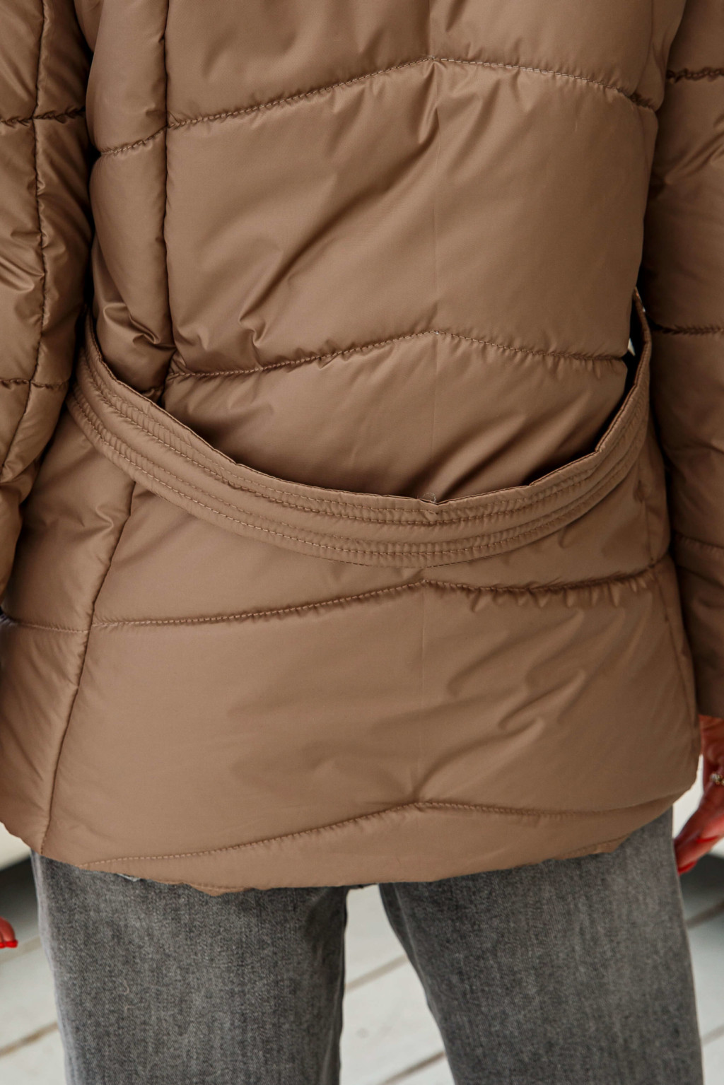 Демисезонная Куртка Mila Nova К-278 капучино — изображение 5