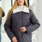 Демисезонная Куртка Mila Nova К-279 серый