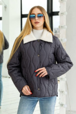 Демисезонная Куртка Mila Nova К-279 серый