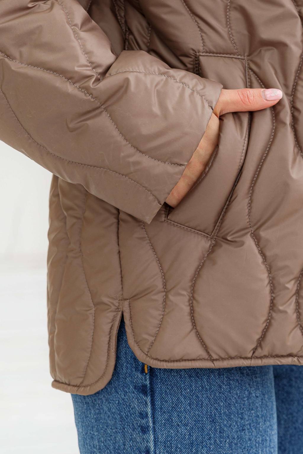Демисезонная Куртка Mila Nova К-279 капучино — изображение 5