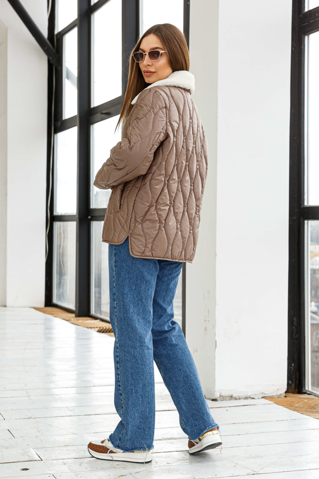 Демисезонная Куртка Mila Nova К-279 капучино — изображение 3