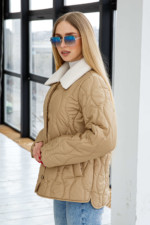 Демисезонная Куртка Mila Nova К-279 кэмел — изображение 3