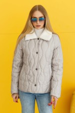 Демисезонная Куртка Mila Nova К-279 молоко