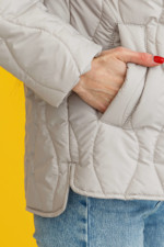 Демисезонная Куртка Mila Nova К-279 молоко — изображение 4