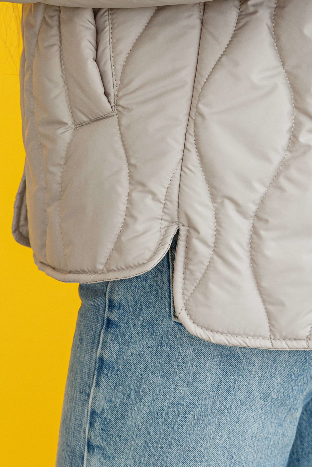 Демисезонная Куртка Mila Nova К-279 молоко — изображение 5