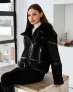 Дубленка Д-201  черный — изображение 2