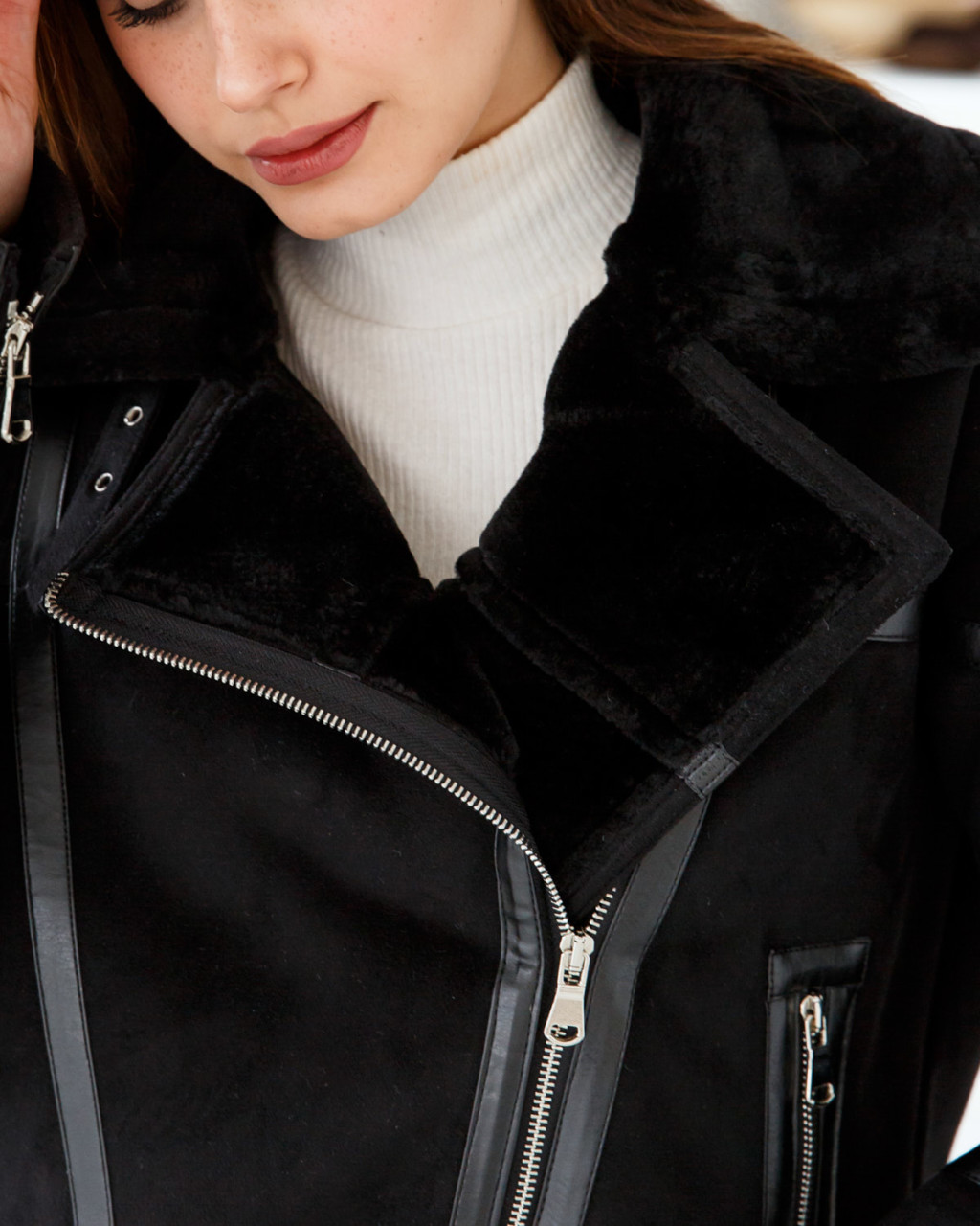 Дубленка Д-201  черный — изображение 6
