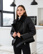 Дубленка Д-181 черный+черный — изображение 6