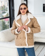 Демисезонная Куртка Mila Nova К-254 кемел — изображение 2