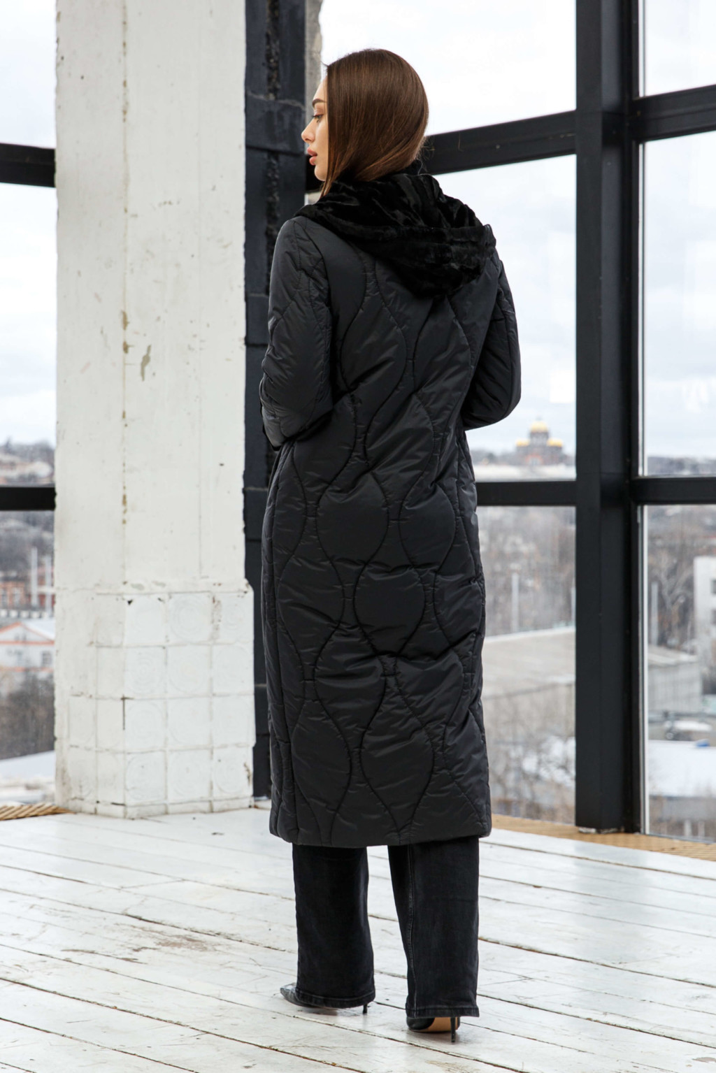 Демисезонный Плащ Mila Nova ПВ-131кап.обр черный — изображение 4