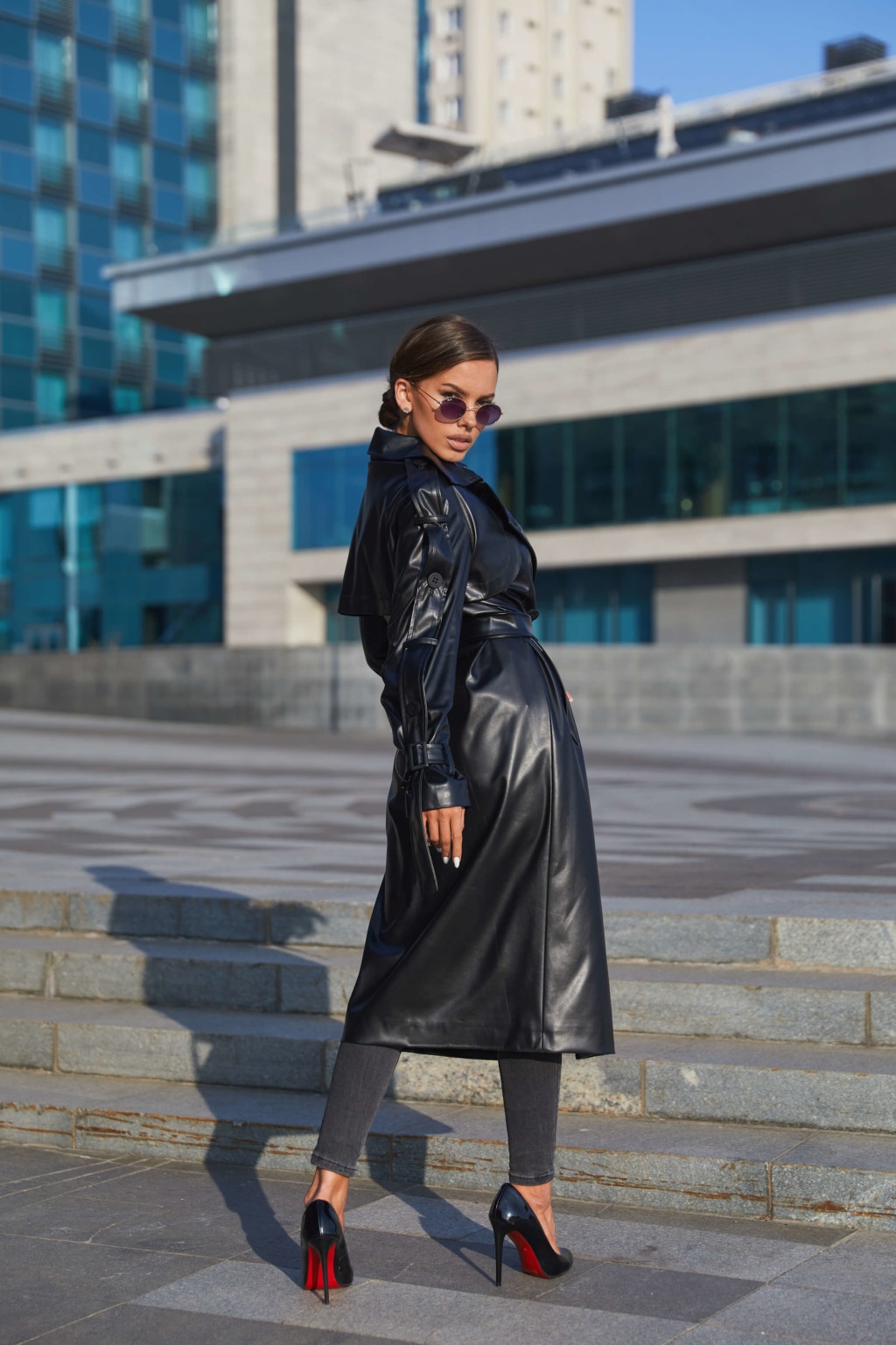 Демисезонный тренч Mila Nova ПВ-180 черный — изображение 2