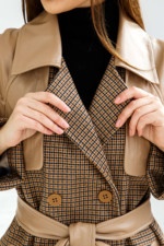 Демисезонное Пальто Mila Nova ПВ-184 кэмел — изображение 4