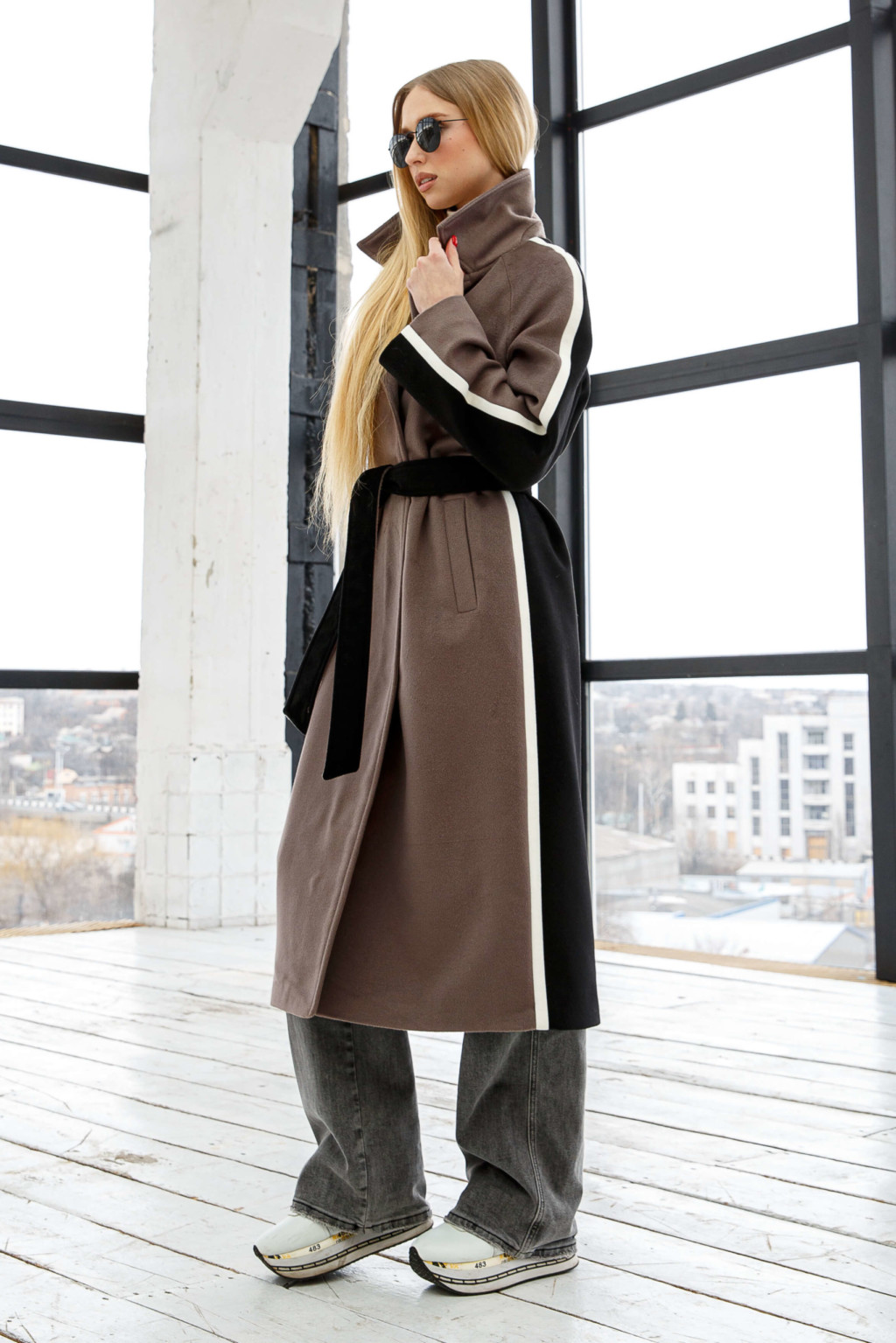 PV-187kap Демисезонное Пальто Mila Nova ПВ-187 капучино — изображение 1