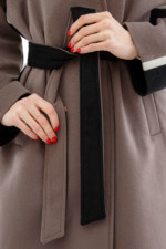 Демисезонное Пальто Mila Nova ПВ-187 капучино — изображение 7