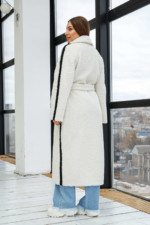 Зимнее Пальто ПВ-226 молоко+молоко — изображение 4