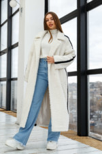 Зимнее Пальто ПВ-226 молоко+молоко — изображение 2