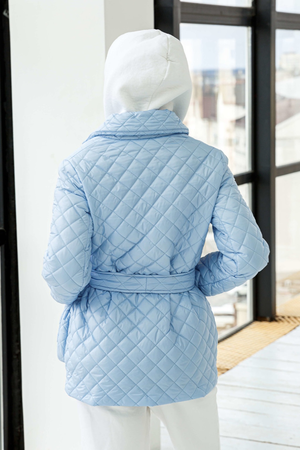 Демисезонная Куртка Mila Novа ПВ-259 голубой — изображение 3