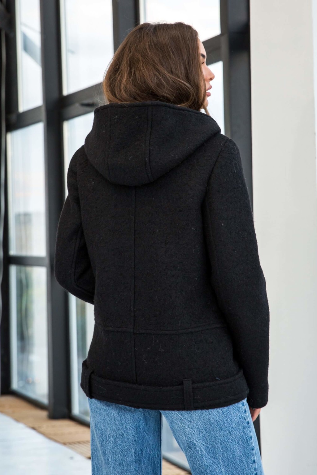 Демисезонное Пальто Mila Nova ПВ-277 черный — изображение 3