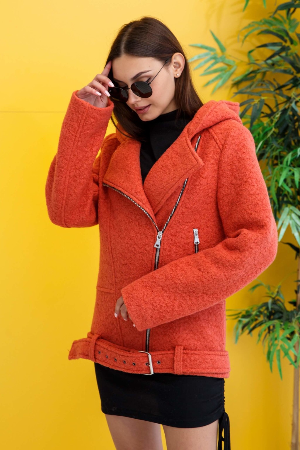 Демисезонное Пальто Mila Nova ПВ-277 терракот — изображение 3