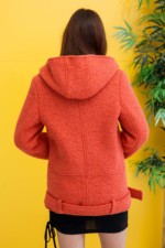 Демисезонное Пальто Mila Nova ПВ-277 терракот — изображение 4