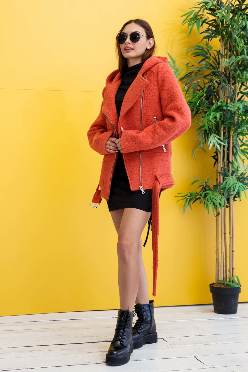 Демисезонное Пальто Mila Nova ПВ-277 терракот — изображение 5