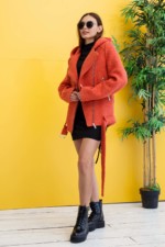 Демисезонное Пальто Mila Nova ПВ-277 терракот — изображение 5