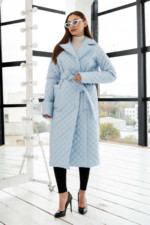 Демисезонный плащ Mila Nova ПВ-285 голубой