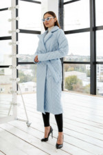 Демисезонный плащ Mila Nova ПВ-285 голубой — изображение 3