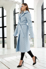 Демисезонный плащ Mila Nova ПВ-285 голубой — изображение 5