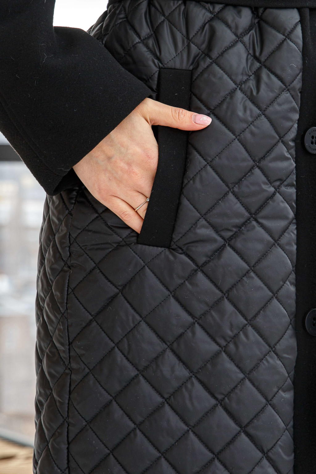 Демисезонное Пальто Mila Nova ПВ-305 черный — изображение 6