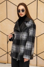 Демисезонное Пальто ПВ-309 черный — изображение 3