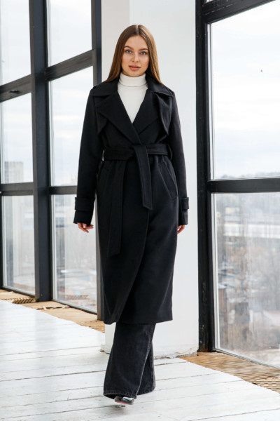 Демисезонное Пальто Mila Nova ПВ-310 черный