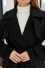 Демисезонное Пальто Mila Nova ПВ-310 черный — изображение 4