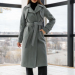 Демисезонное Пальто Mila Nova ПВ-310 серый