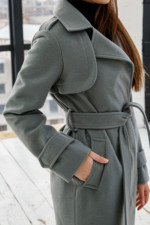 Демисезонное Пальто Mila Nova ПВ-310 серый — изображение 3