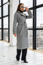 Демисезонное Пальто Mila Nova ПВ-310 светло-серый — изображение 2