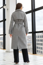 Демисезонное Пальто Mila Nova ПВ-310 светло-серый — изображение 3