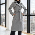 Демисезонное Пальто Mila Nova ПВ-310 светло-серый