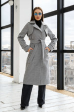 Демисезонное Пальто Mila Nova ПВ-310 светло-серый