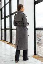Демисезонное Пальто Mila Nova ПВ-310 темно-серый — изображение 3