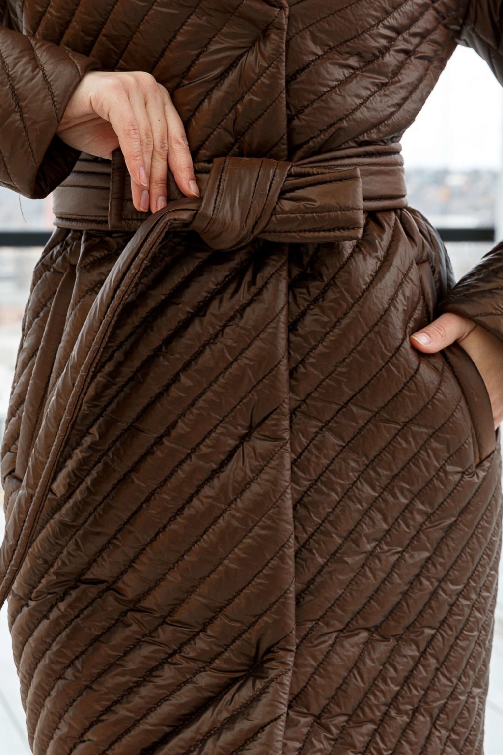 Демисезонный Плащ Mila Nova ПВ-312 шоколад — изображение 5