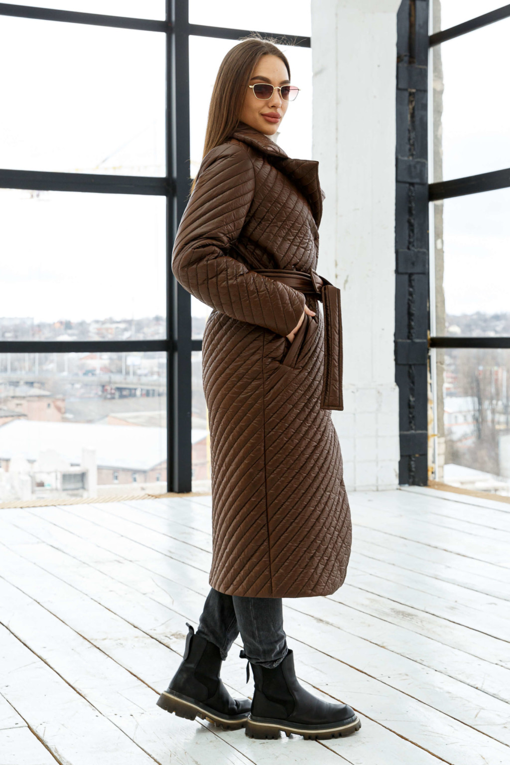 Демисезонный Плащ Mila Nova ПВ-312 шоколад — изображение 3