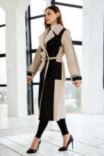 Демисезонный Тренч Mila Nova Q-102 бежевый — изображение 3